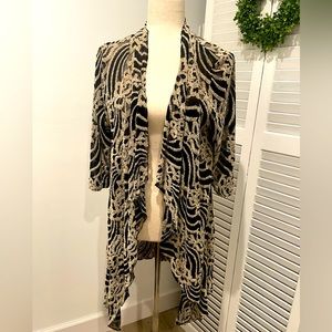 Lady Noiz black and tan duster size large